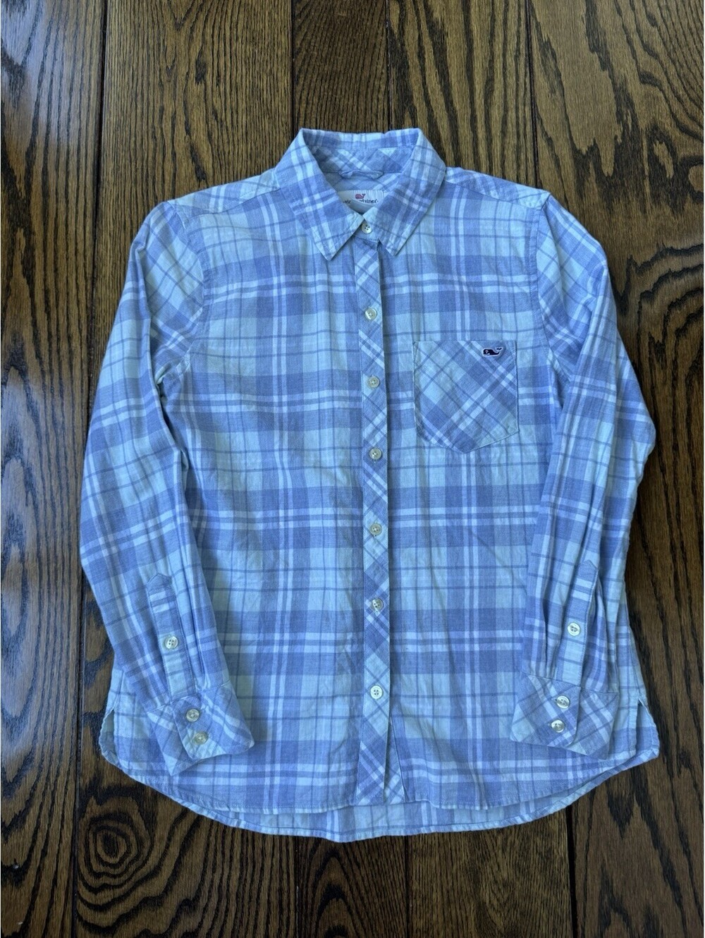 Vineyard Vines Women's Plaid Button-Up Shirt Size 2 Long Sleeve